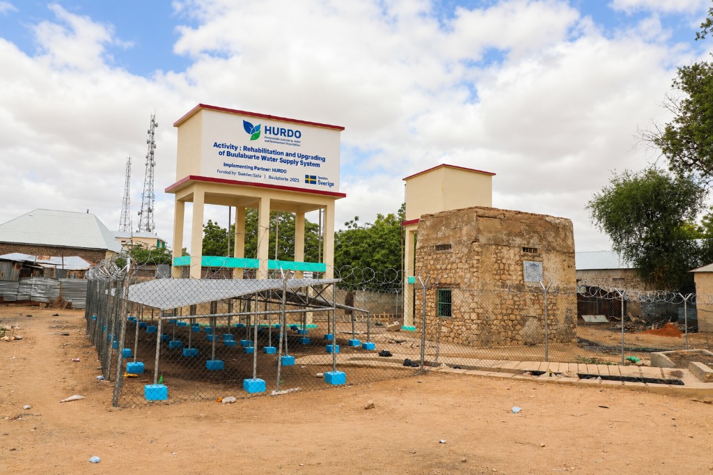 HURDO rehabilitation and upgrading of the Buuloburde water supply system, funded by Sweden