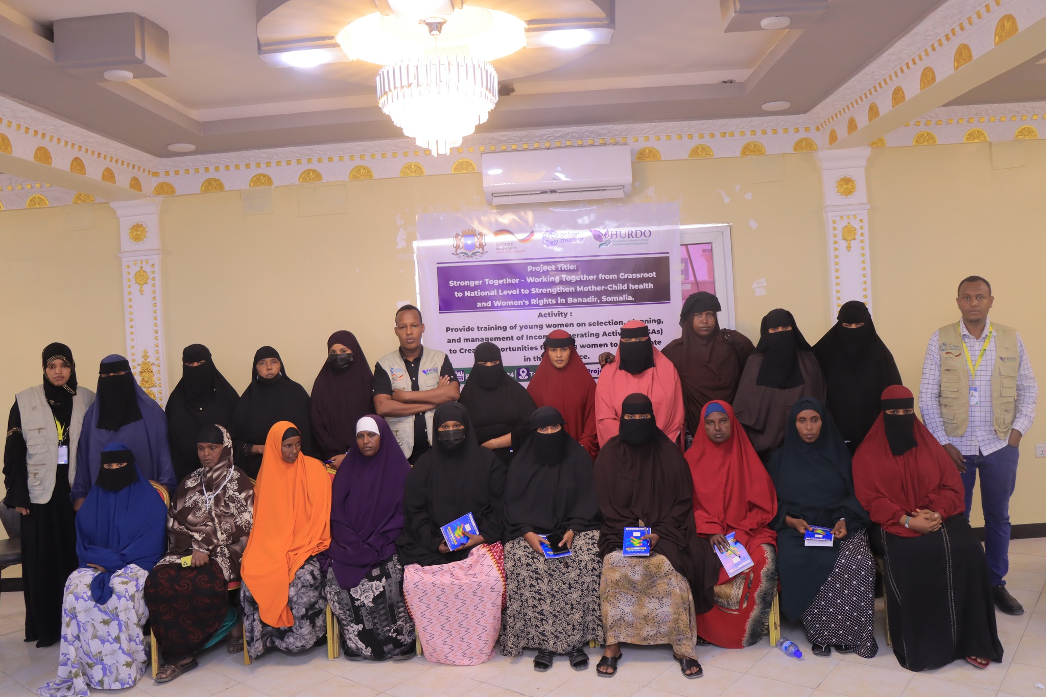 Women participating in a HURDO training and leadership session